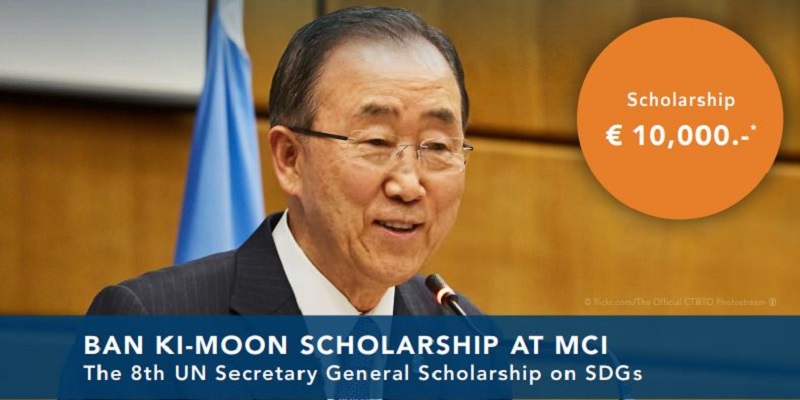 Ban Ki-Moon Scholarship for Masters Study at MCI 2021 (up to 10,000 EUR)
