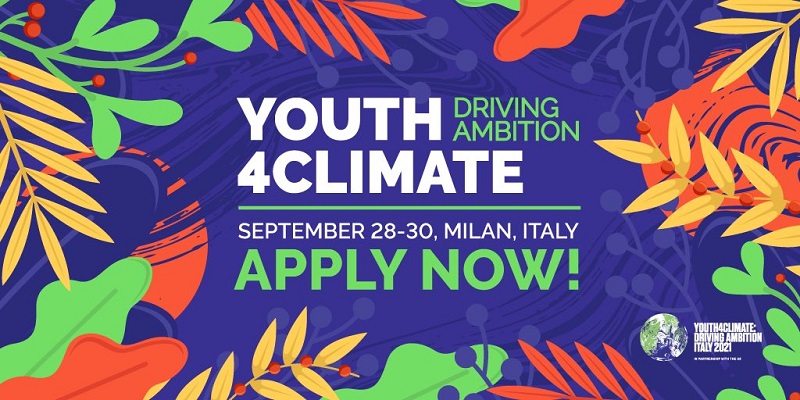 Apply to attend the Youth4Climate Driving Ambition Event 2021 in Milan, Italy (Fully-funded)
