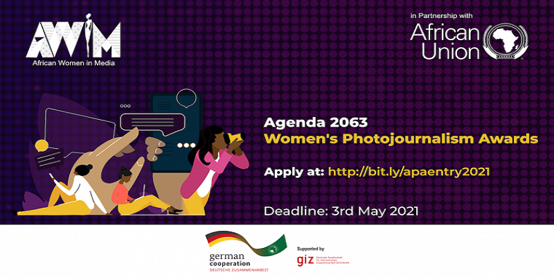African Union/GIZ Agenda 2063 Women’s Photojournalism Award 2021 ($2,000 prize)
