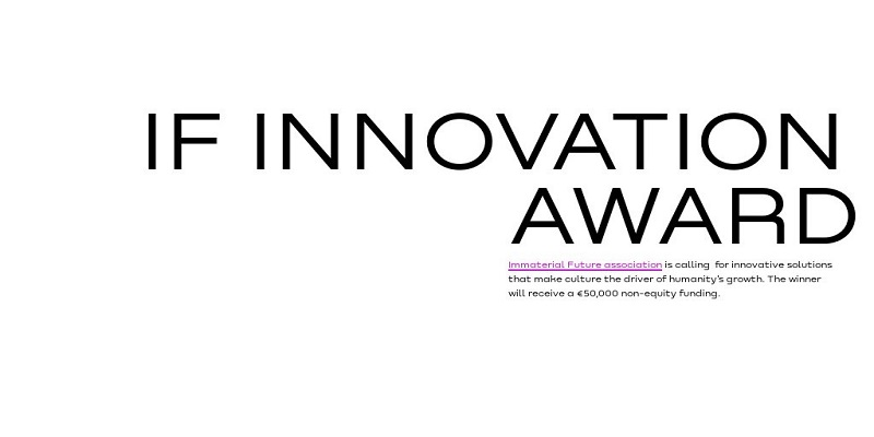 Immaterial Future (IF) Innovation Award 2021 (€50,000 Non-equity Funding)